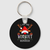 Porte-clés I Am The Workout Reindeer Christmas Family (Recto)