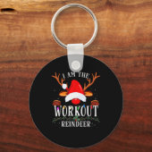 Porte-clés I Am The Workout Reindeer Christmas Family (Recto)