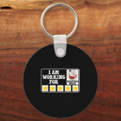 Porte-clés I Am Working For Christmas Break Funny Office Quot (Recto)