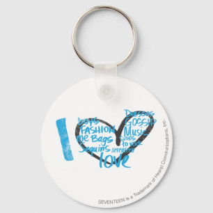 Porte-clés I Aqua de graffiti de coeur