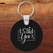 Porte-clés I Asked I Said Yes Engagement Reveal Announcement  (Recto)