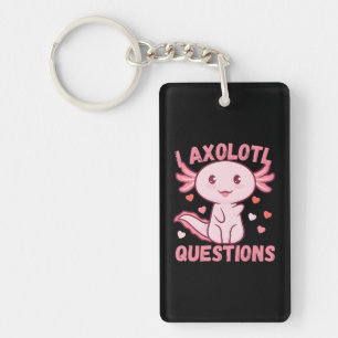 Porte-clés I Axolotl Questions Salamander Plush Axolotl