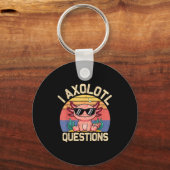 Porte-clés I Axolotl Questions Shirt Adults Youth Kids Retro (Recto)