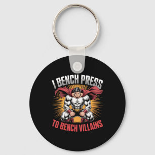 Porte-clés I Bench Press to Bench Villages Anime Hero Gym Mem