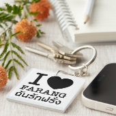 Porte-clés I Black Heart (Amour) Farang (Devant Droit)