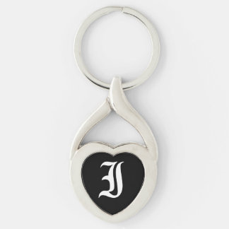 Porte-clés "I" Black Heart Keychain