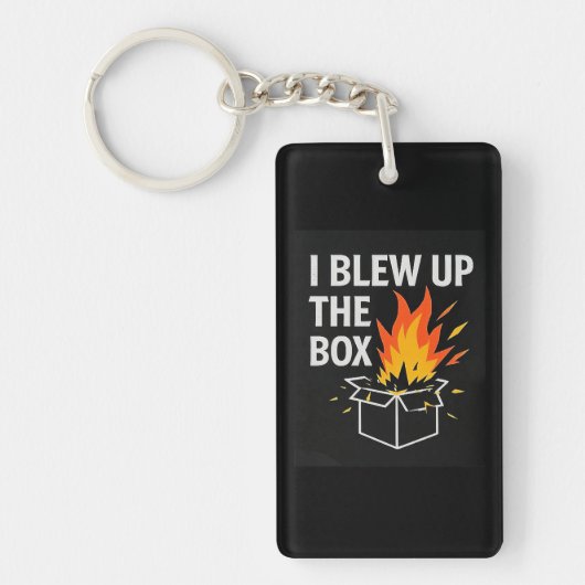 Porte-clés I blew up the box key chain (Devant)