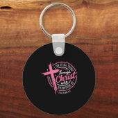Porte-clés I Can Do All Things Through Christ Breast Cancer A (Recto)