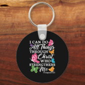 Porte-clés I Can Do All Things Through Christ Who Strengthens (Recto)