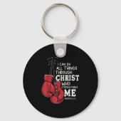 Porte-clés I Can Do Things Christian Boxing Quote Philipans 4 (Recto)
