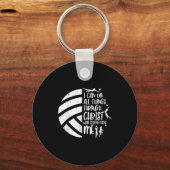 Porte-clés I Can Do Things Through Christ Volleyball Christia (Recto)