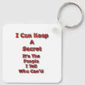 Porte-clés I Can Keep A Secret (Dos)