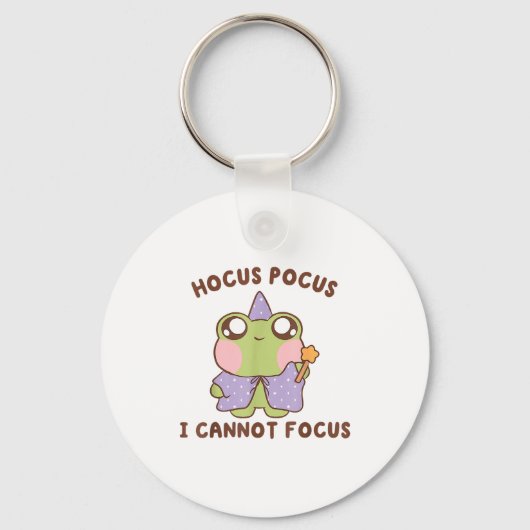 Porte-clés I Cannot Focus Funny Adhd Sitive Frog (Recto)