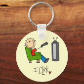 Porte-clés I Click T-shirts et cadeaux (Recto)