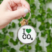 Porte-clés I CO2 de coeur (Main)