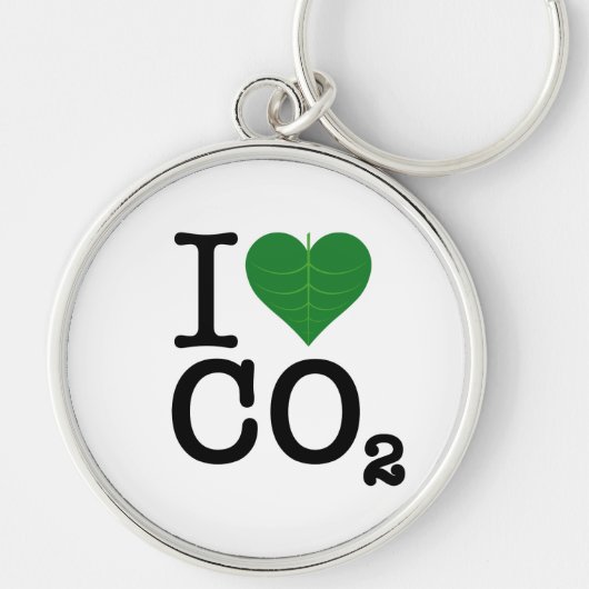 Porte-clés I CO2 de coeur (Devant)
