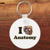 Porte-clés I coeur Anatomie Science Super Geek (Recto)