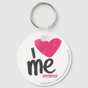 Porte-clés I coeur je magenta