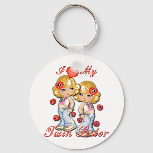 Porte-clés I (Coeur) ma soeur jumelle (Recto)