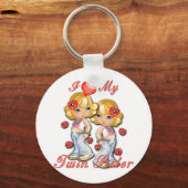 Porte-clés I (Coeur) ma soeur jumelle (Recto)