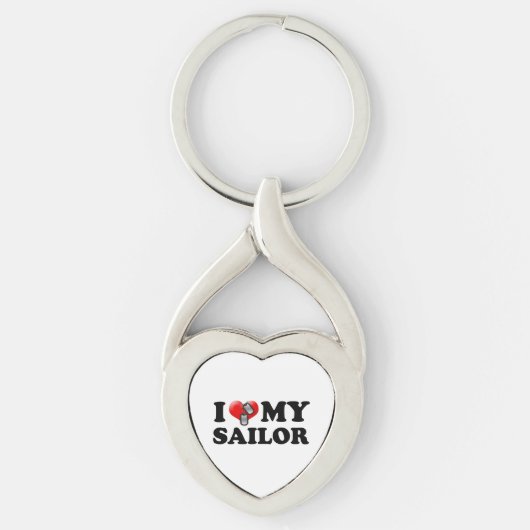 Porte-clés I (Coeur) Mon marin (Devant)