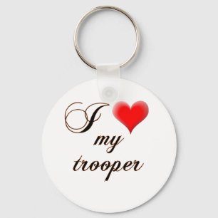 Porte-clés I "coeur" mon soldat de la cavalerie