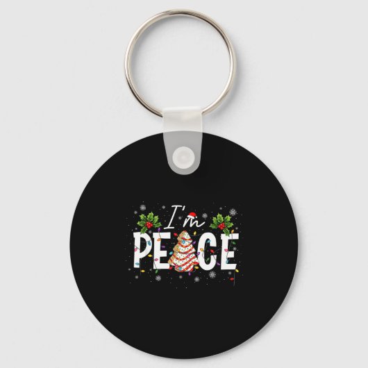 Porte-clés I Come In Peace I'm Peace Couple Ugly Christmas Sw (Recto)