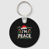 Porte-clés I Come In Peace I'm Peace Matching Ugly Christmas (Recto)