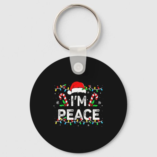 Porte-clés I Come In Peace I'm Peace Matching Ugly Christmas  (Recto)