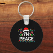 Porte-clés I Come In Peace I'm Peace Matching Ugly Christmas  (Recto)
