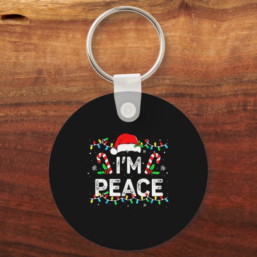 Porte-clés I Come In Peace I'm Peace Matching Ugly Christmas (Recto)