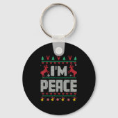 Porte-clés I Come In Peace - I'm Peace Xmas Matching Couples (Recto)