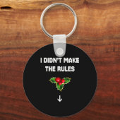 Porte-clés I Didn't Make The Rules Funny Christmas Mistletoe  (Recto)