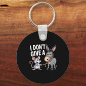 Porte-clés I Don't Give A Rats Mouse Funny Sarcastic Animal (Recto)