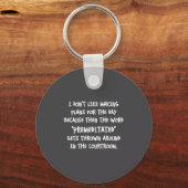 Porte-clés I Don't Like Making Plans Funny Saying Sarcastic  (Recto)