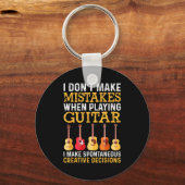 Porte-clés I Don't Make Mistakes When Playing Guitar Funny Gu (Recto)