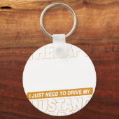 Porte-clés I DON'T NEED THERAPY Ford Mustang 1966 Fastback 2 (Recto)