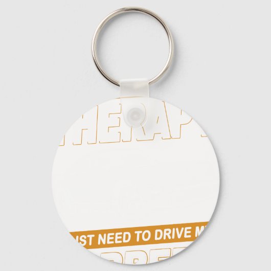 Porte-clés I DON'T NEED THERAPY Porsche Carrera 1984 (Recto)