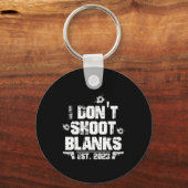 Porte-clés I Don't Shoot Blanks Est 2023, Promoted To Daddy, (Recto)