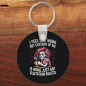 Porte-clés I Feel Like Work Got Custody Of Me And Home  (Recto)