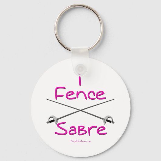 Porte-clés i Fence Saber (PINK) (Recto)