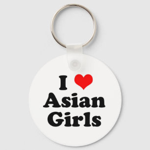 Porte-clés I filles d'Asiatique de coeur