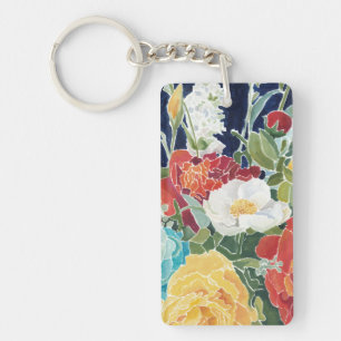 Porte-clés I floral de minuit
