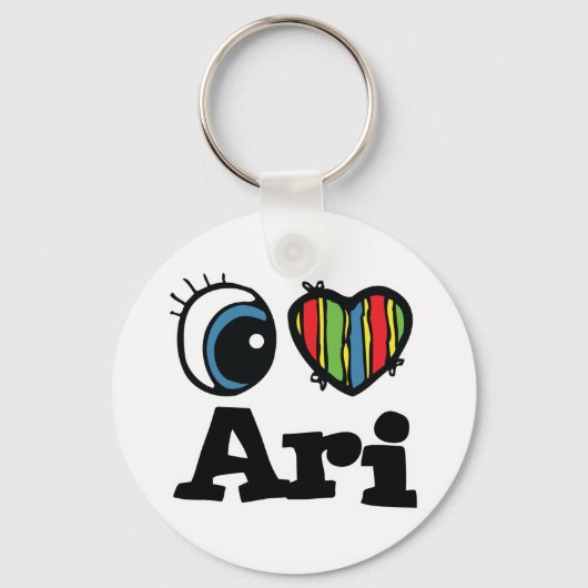 Porte-clés I Heart (Amour) Ari (Recto)