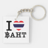 Porte-clés I Heart (Amour) Baht (Dos)