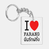 Porte-clés I Heart (Amour) Farang (Devant gauche)