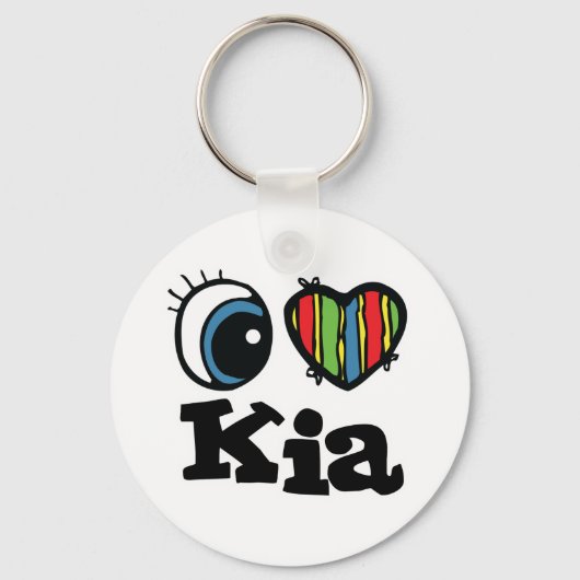 Porte-clés I Heart (Amour) Kia (Recto)