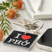 Porte-clés I Heart (Amour) Pho (Devant Droit)