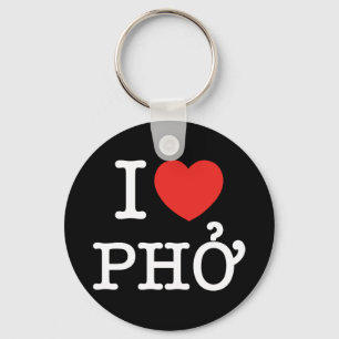 Porte-clés I Heart (Amour) Pho