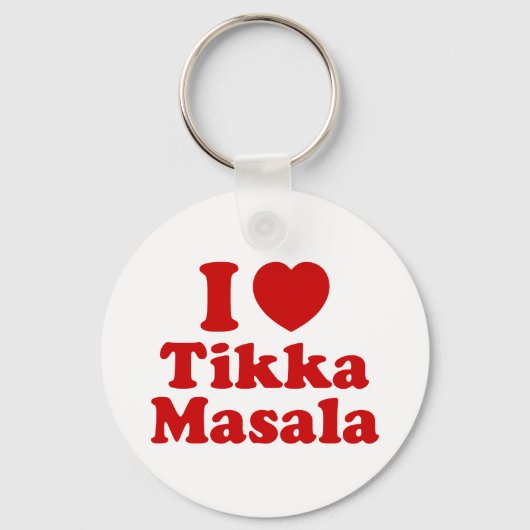 Porte-clés I Heart (Amour) Tikka Masala (Recto)